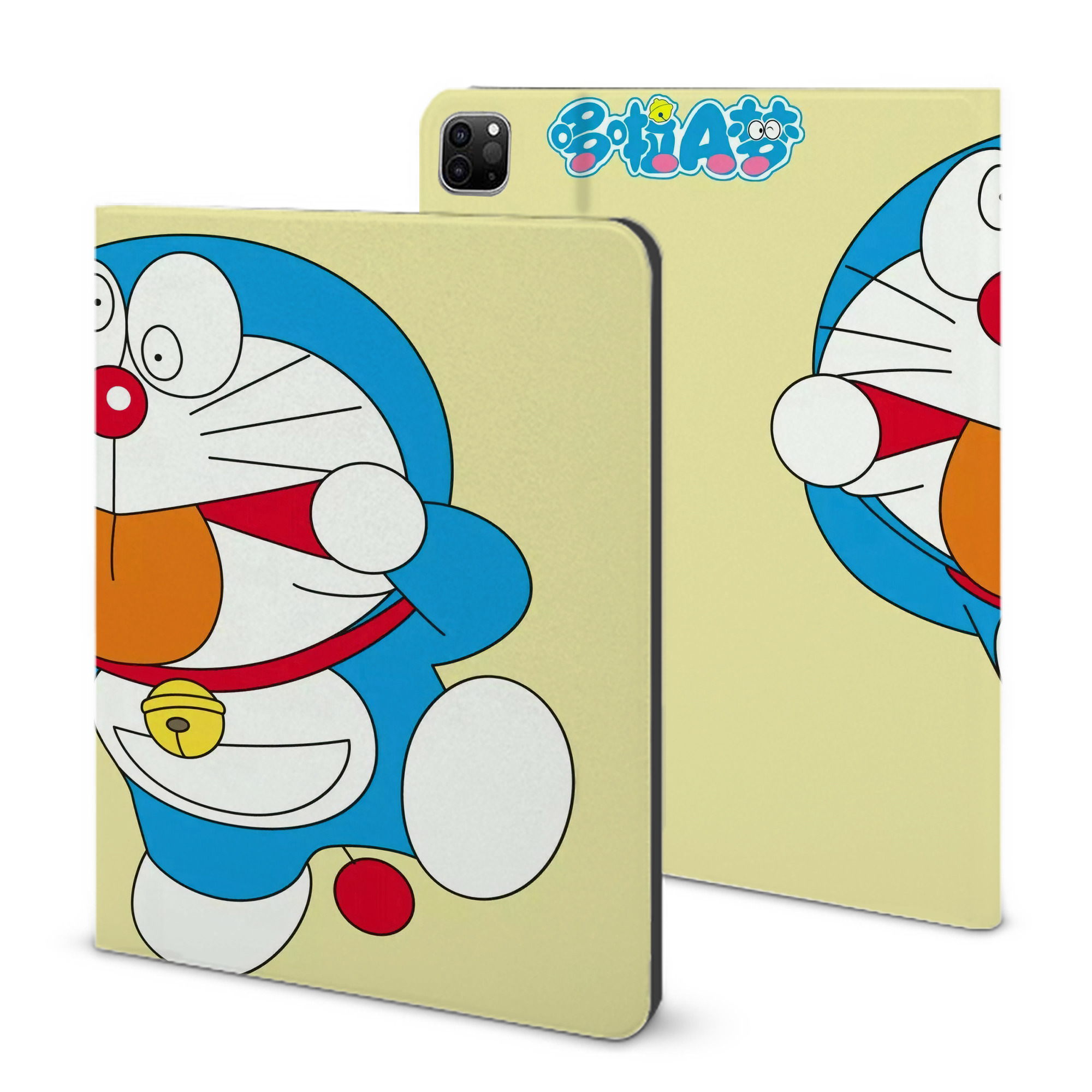 （画像用） ドラえもん Doraemon IPad ケース ブック型 PUレザー TPU 耐衝撃 軽量 薄型 ペン収納なし 全面保護 IPad 各モデル対応